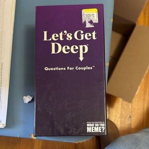 Let’s Get Deep - Questions For Couples Card Game (Purple)